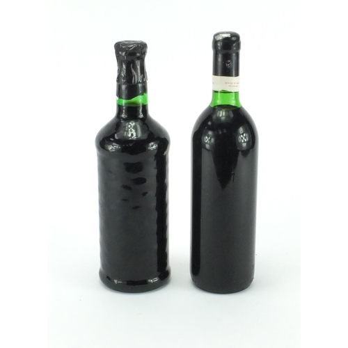 393 - Two bottles of alcohol comprising a bottle of Garrafeira and a bottle of Gorlido Garrafeiar