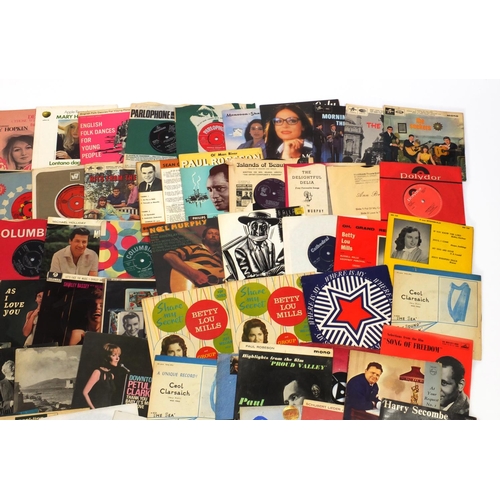 2794 - 60's and 70's vinyl 7inch record singles including The Beatles, David Bowie, The Hollies, Rolling St... 