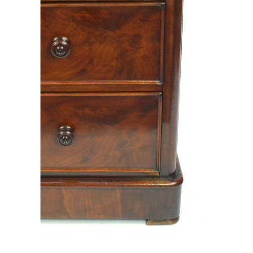 2007 - Victorian mahogany chest fitted with two short drawers above three long graduated drawers, 112cm H x... 