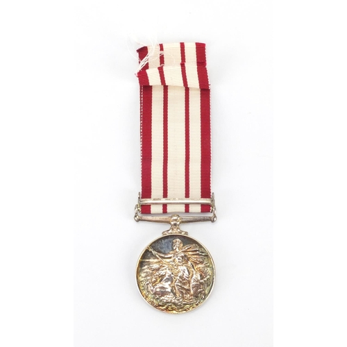 186 - George V British Military NGSM medal with minesweeping 1945-51 bar, awarded to JX453239AERUMBLESIG-R... 