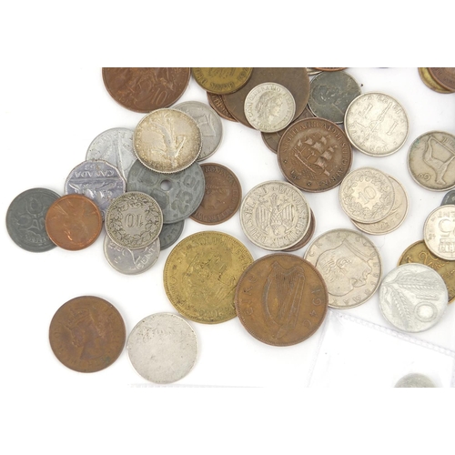 294 - Bag of assorted World coins including silver examples