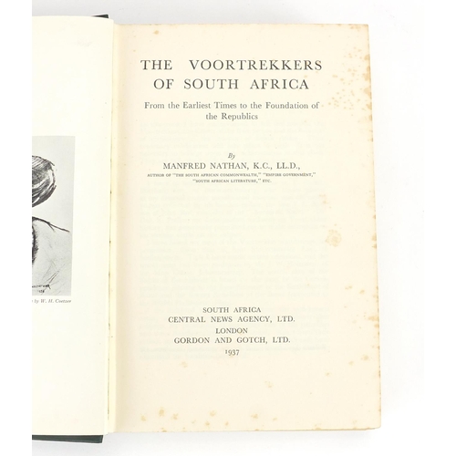 336 - Four silver plated Military interest RAF trophies and a 1937 edition The Voortrekkers of South Afric... 