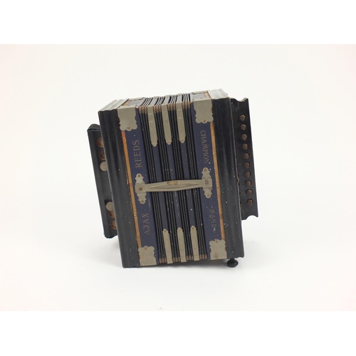 184 - Ajax Reeds accordion, 27cm in L