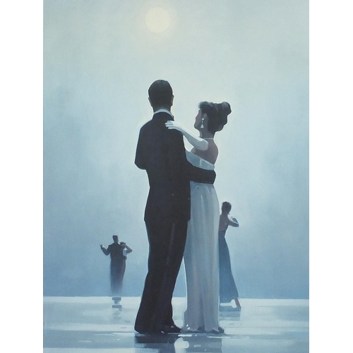 313 - Jack Vettriano Portland Gallery poster, Dance Me To The End of Love 1999, contemporary mounted and f... 