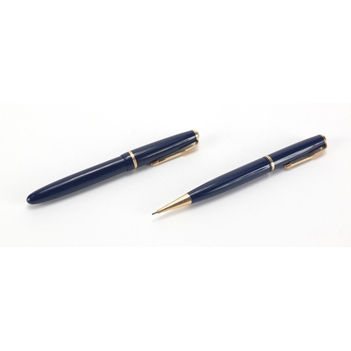 324 - Parker duo-fold fountain pen and propelling pencil with fitted box