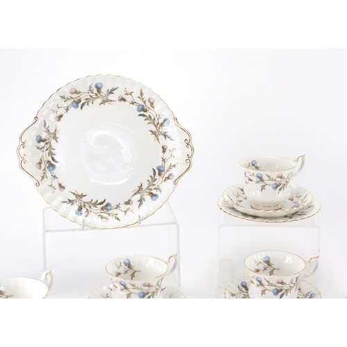 160 - Royal Albert Brigadoon patterned tea service