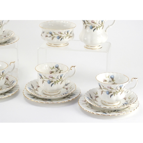 160 - Royal Albert Brigadoon patterned tea service