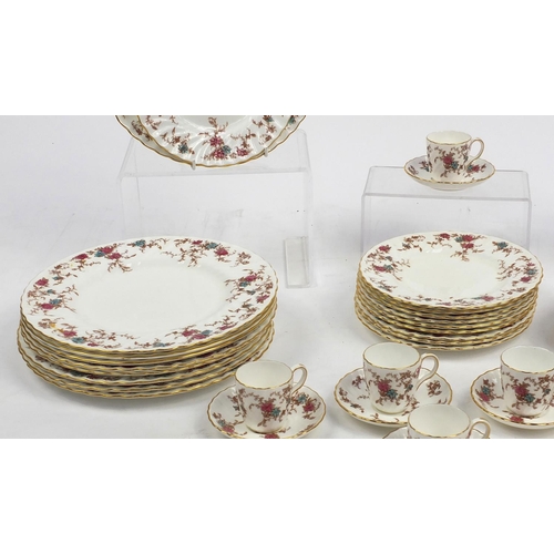 465A - Group of Minton's Ancestral tea/dinnerware