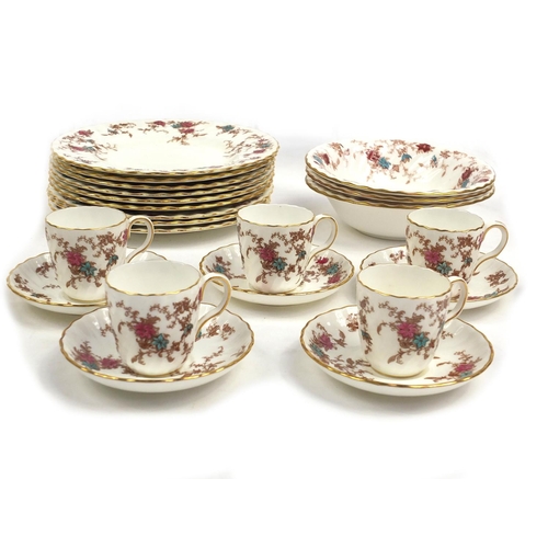 465A - Group of Minton's Ancestral tea/dinnerware