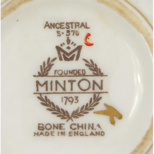 465A - Group of Minton's Ancestral tea/dinnerware