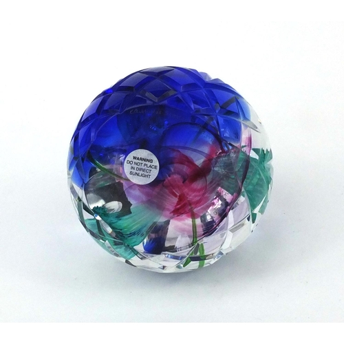 364 - Caithness an English rose for a Royal Prince limited edition glass paperweight, designed by Sarah Pe... 