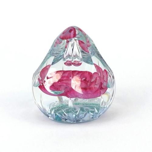 366 - Caithness Regal Rose limited edition glass paperweight, from the Queens 80th birthday collection, de... 