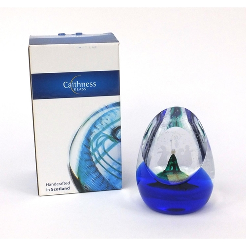 369 - Caithness Christmas Carol limited edition glass paperweight, created exclusively for Michaels 2009, ... 