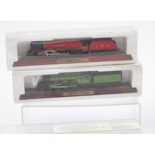 140 - Model locomotives, mostly boxed including Flying Scotsman and Plmmountain class examples, the larges... 