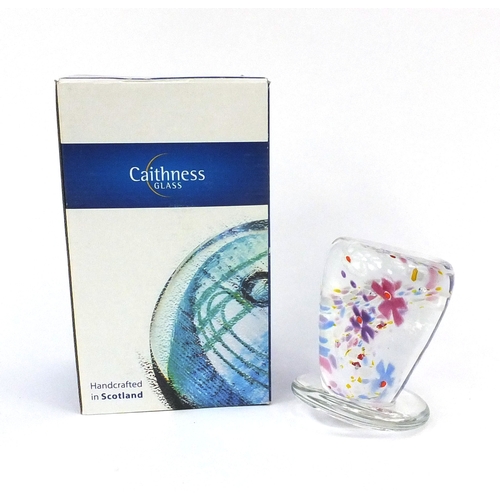 374 - Caithness anyone for tea? limited edition glass paperweight, from the Alice in Wonderland collection... 