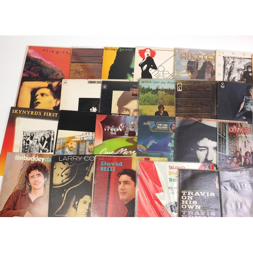 2790 - US Rock vinyl LP records including Lou Reed, Michael Nesmith and Lynryd Skynyrd