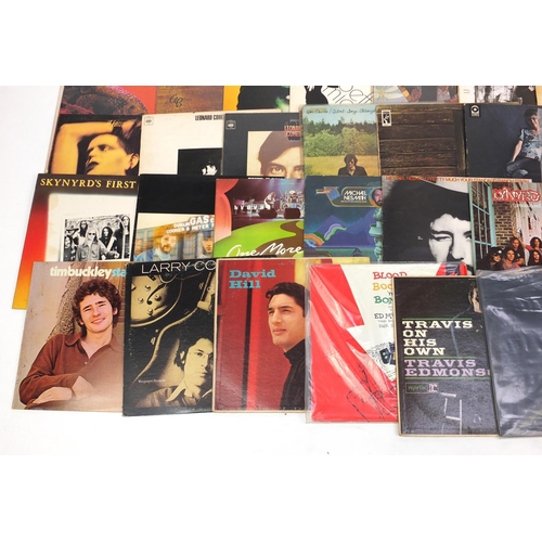 2790 - US Rock vinyl LP records including Lou Reed, Michael Nesmith and Lynryd Skynyrd