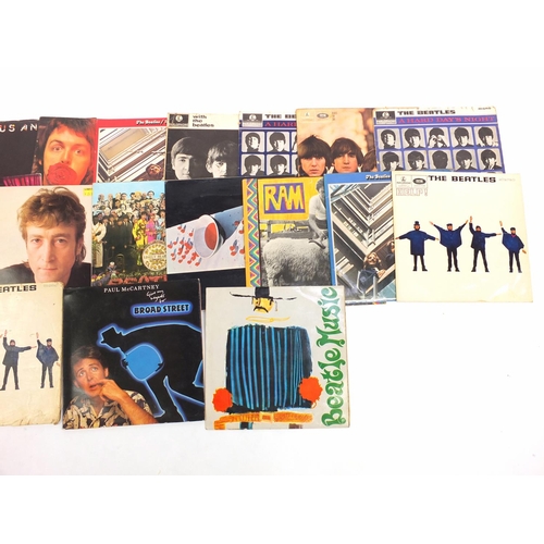 2783 - Beatles and related vinyl LP records including 
Sgt. Pepper's Lonely Hearts Club Band, Help!, Ram an... 