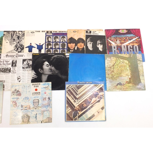 2781 - Beatles and related vinyl LP records including Revolver, Abbey Road, Sgt. Pepper's Lonely Hearts Clu... 