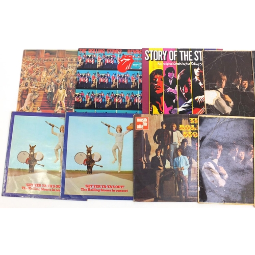 2782 - Rolling Stones vinyl LP records including Let It Bleed, Get Yer Ya-Ya's Out!, Big Hits and Its Only ... 