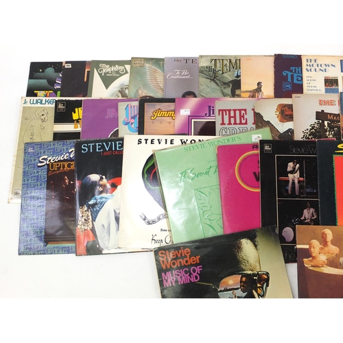 2792 - Motown vinyl LP records including Stevie Wonder, Temptations, Four Tops, JR Walker, Jimmy Ruffin and... 