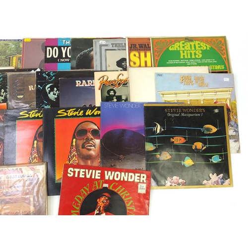 2792 - Motown vinyl LP records including Stevie Wonder, Temptations, Four Tops, JR Walker, Jimmy Ruffin and... 