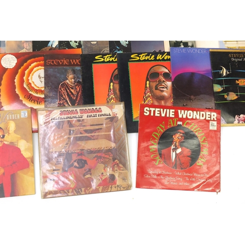 2792 - Motown vinyl LP records including Stevie Wonder, Temptations, Four Tops, JR Walker, Jimmy Ruffin and... 