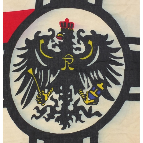 201 - World War I German Military Kriegsmarine Marine flag, dated 1915, 150cm x 85cm