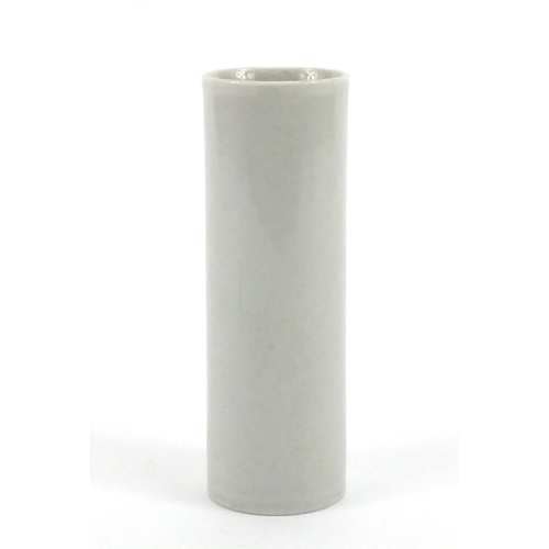 282 - Chinese blue and white porcelain cylindrical brush pot by Bu Wang, six figure character marks to the... 