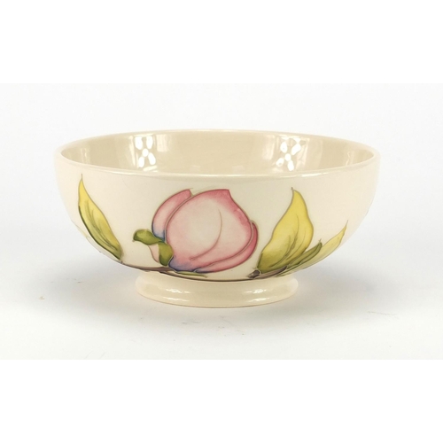 2113 - Moorcroft magnolia patterned bowl, 16.5cm in diameter