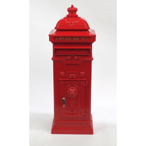 2065 - Grand Pillar Cast Aluminium Letter Mail Box 103cm high