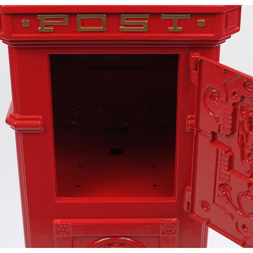 2065 - Grand Pillar Cast Aluminium Letter Mail Box 103cm high