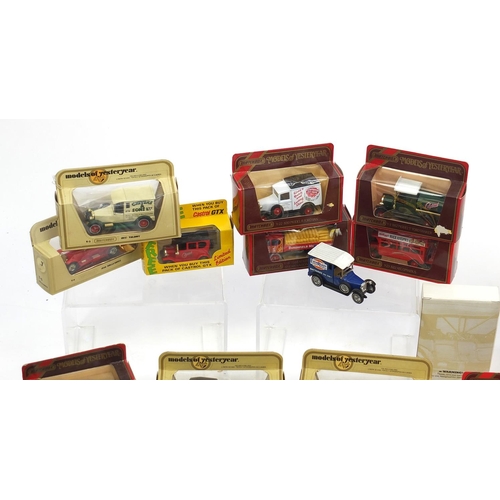 223 - Collection of mostly boxed die cast vehicles including Matchbox and models of Yesteryear examples