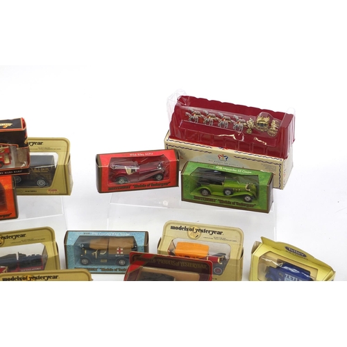 223 - Collection of mostly boxed die cast vehicles including Matchbox and models of Yesteryear examples