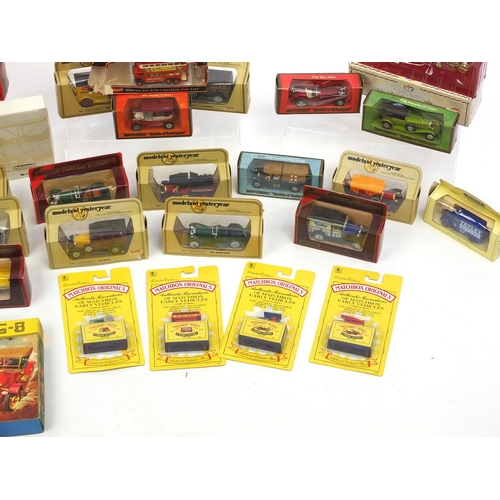 223 - Collection of mostly boxed die cast vehicles including Matchbox and models of Yesteryear examples