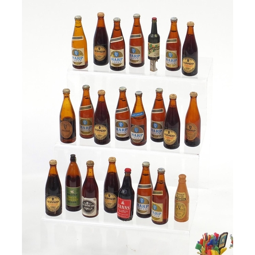 194 - Collection of alcohol miniatures including Dimple Whisky, Harp Lager, Bells Whisky etc