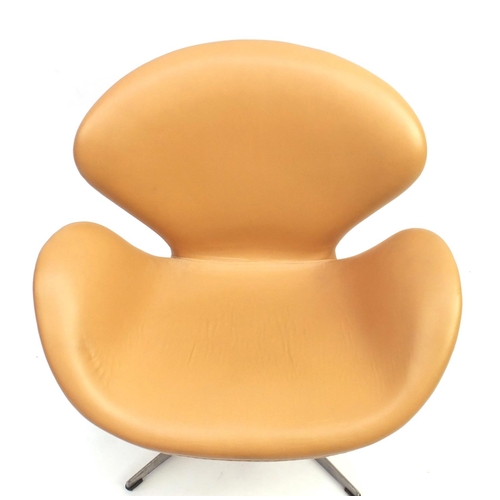 2047 - Arne Jacobsen design Swan chair, 87cm high