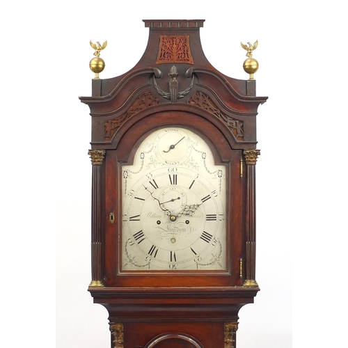 2008 - Victorian mahogany longcase clock, with eight day movement, the silvered dial engraved William Withe... 