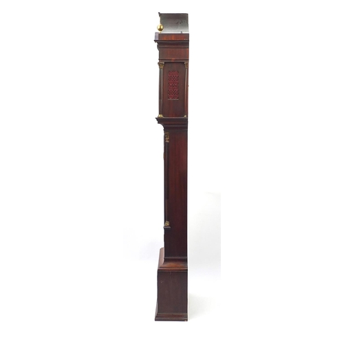 2008 - Victorian mahogany longcase clock, with eight day movement, the silvered dial engraved William Withe... 