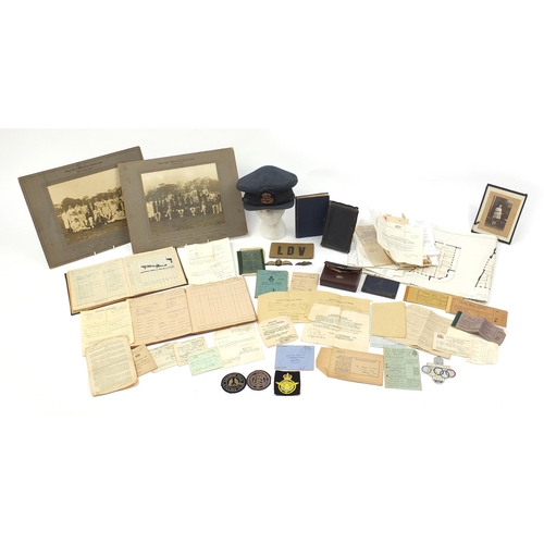 186a - British Military World War II Militaria relating to flying officer Irvin Edmund Douglas Iles includi... 