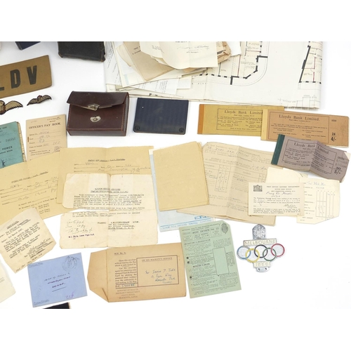 186a - British Military World War II Militaria relating to flying officer Irvin Edmund Douglas Iles includi... 