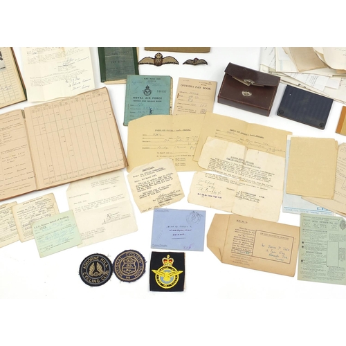 186a - British Military World War II Militaria relating to flying officer Irvin Edmund Douglas Iles includi... 