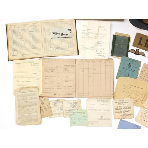 186a - British Military World War II Militaria relating to flying officer Irvin Edmund Douglas Iles includi... 