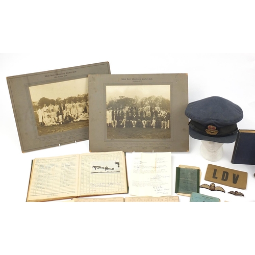 186a - British Military World War II Militaria relating to flying officer Irvin Edmund Douglas Iles includi... 