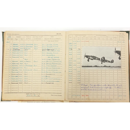 186a - British Military World War II Militaria relating to flying officer Irvin Edmund Douglas Iles includi... 