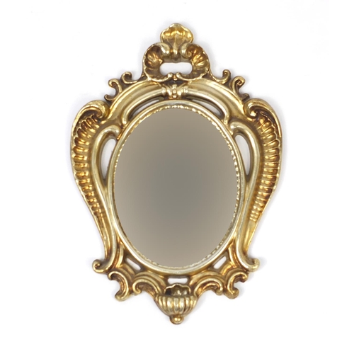 62 - Three gilt framed mirrors, the larger with bevelled plate, 133cm x 41cm