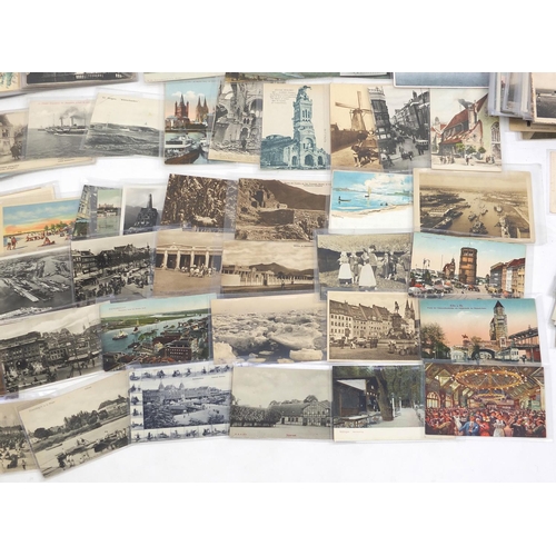 271A - Large collection of European postcards including street scenes and topographical views
