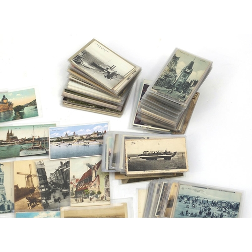 271A - Large collection of European postcards including street scenes and topographical views