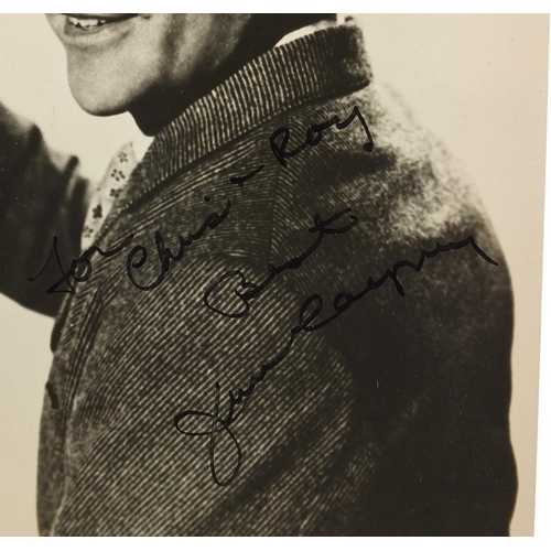 234 - Signed black and white photograph of James Cagney, 25.5cm x 20cm