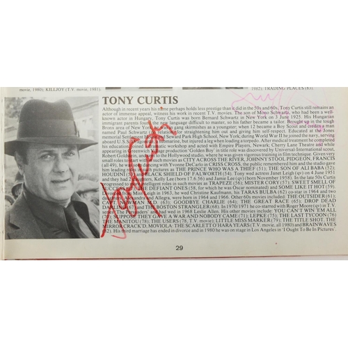233 - Collection of ink autographs collected in an Who's Who on the screen hard back book including Richar... 